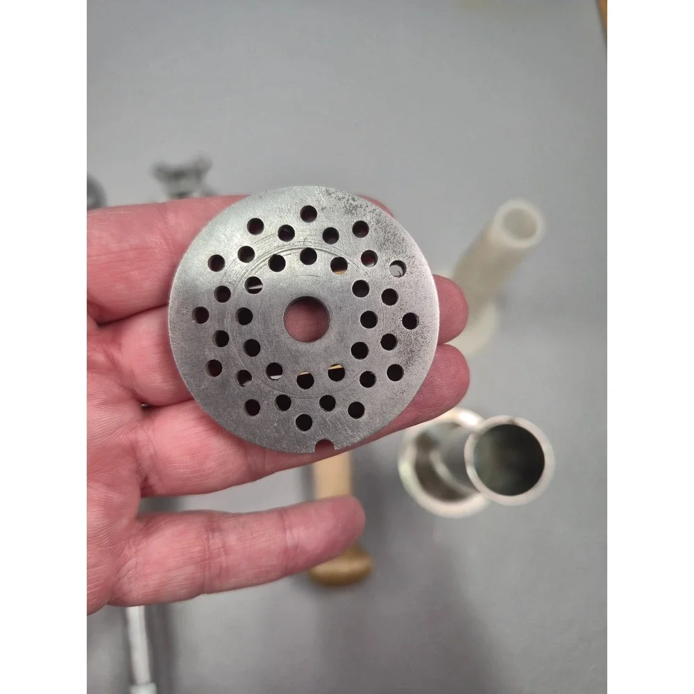 KitchenAid Metal Food Grinder Attachment Set with Sausage Stuffer Tubes & Plates